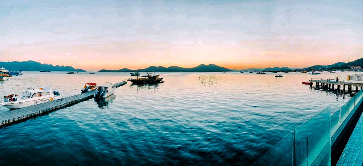The Sunset view coming up near Coron Islands.