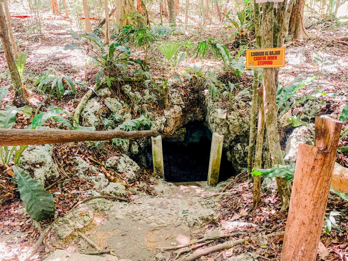 Entrance to the Cenote Taak Bi Ha.