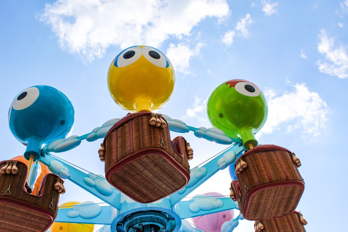 Sesame Place Balloon Ride.